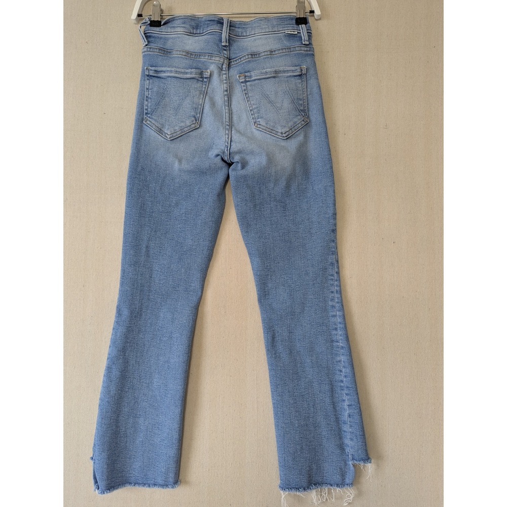 Mother Insider Crop Step Fray Jeans Womens Size 24 Light Blue Limited Edition - Picture 4 of 12